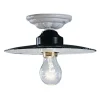 Plafoniera rustica in ceramica da soffitto Ferroluce Potenza