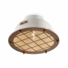 Plafoniera stile nautico in ceramica con griglia Mary Ferroluce