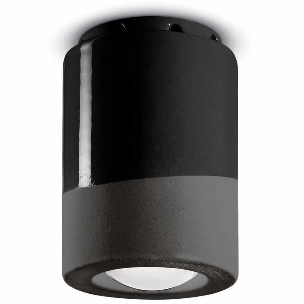 Plafoniera Vintage a Soffitto in Ceramica Made in Italy – Ferroluce Pi
