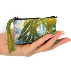 Pochette Artistica Stampata a Mano Pezzo Unico in Cotone, 2 Pezzi