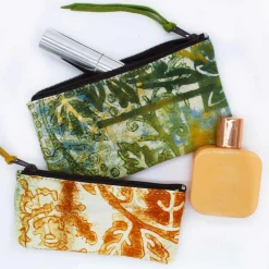 3 Pochettes d'Arte Stampata a Mano in Cotone Pezzo Unico - Viadurini by Marchi