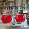 Poltrona a dondolo da giardino/interno di design Slide Blos,made Italy