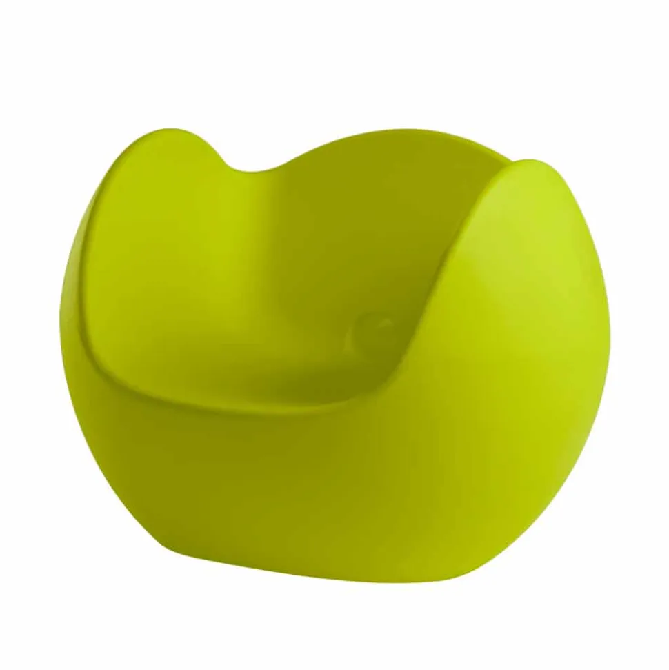 Poltrona a dondolo da giardino/interno di design Slide Blos,made Italy