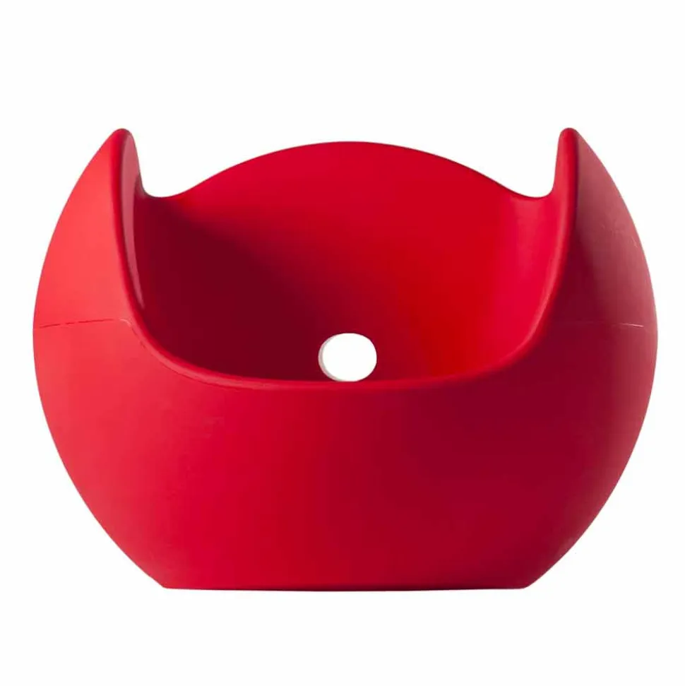 Poltrona a dondolo da giardino/interno di design Slide Blos,made Italy