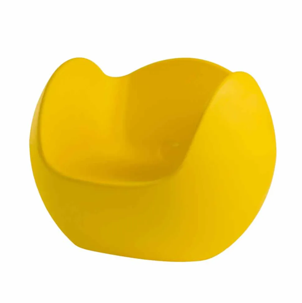 Poltrona a dondolo da giardino/interno di design Slide Blos,made Italy