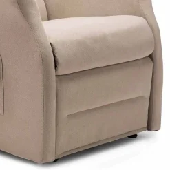 Poltrona Alzapersona con Ruote, Relax Lift a 2 Motori, Made in Italy - Daphne