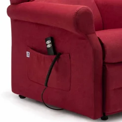 Poltrona Alzapersona con Ruote a 2 Motori Lift Relax, Made in Italy - Marlene