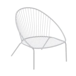 Poltrona Bassa da Giardino Impilabile in Acciaio Made in Italy – Sansa