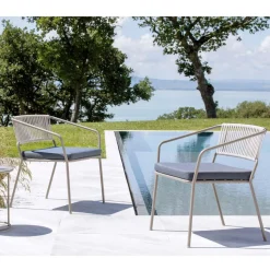 Poltrona Bassa per il Giardino con Cuscino Incluso Made in Italy - Prato