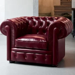 Poltrona Classica con Piedini a Cipolla in Legno di Faggio Made in Italy - Spassoso