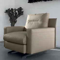 Poltrona con Cuscino Seduta Imbottito in Piuma e Poliestere Made in Italy - Malizioso