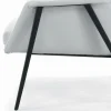 Poltrona con Struttura in Acciaio Nero e Seduta in Ecopelle Made in Italy - Modena