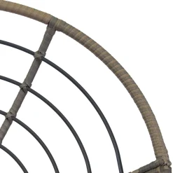 Poltrona con Struttura in Alluminio Ricoperta da Polyrattan e Tavolino - Puntina
