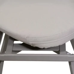 Poltrona da Esterno con Struttura in Alluminio Colore Tortora - Righello