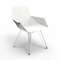 Poltrona da esterno di design Faz Vondom,polipropilene e policarbonato, 4 pezzi
