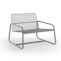 Poltrona da Esterno in Metallo con Cuscino di Lusso Made in Italy - Karol