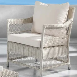 Poltrona da Esterno in Polyrattan Intrecciato a Mano - Gigi