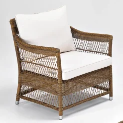 Poltrona da Esterno in Polyrattan Intrecciato a Mano - Gigi