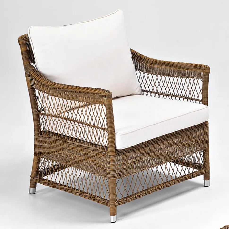 Poltrona da Esterno in Polyrattan Intrecciato a Mano - Gigi
