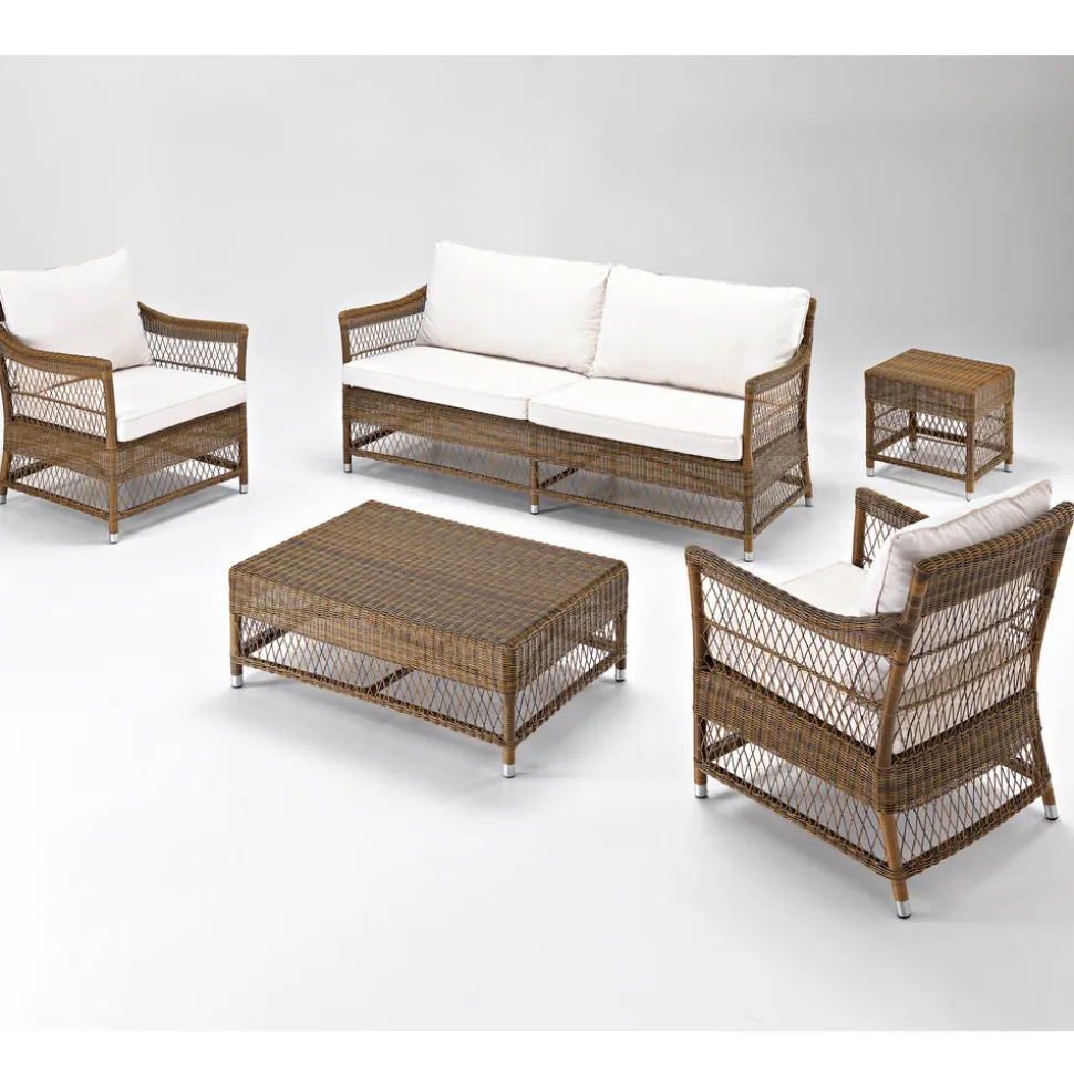 Poltrona da Esterno in Polyrattan Intrecciato a Mano - Gigi