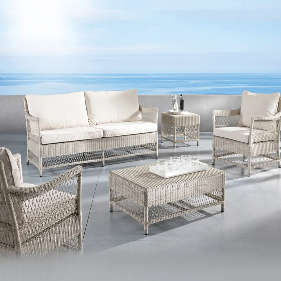 Poltrona da Esterno in Polyrattan Intrecciato a Mano - Gigi
