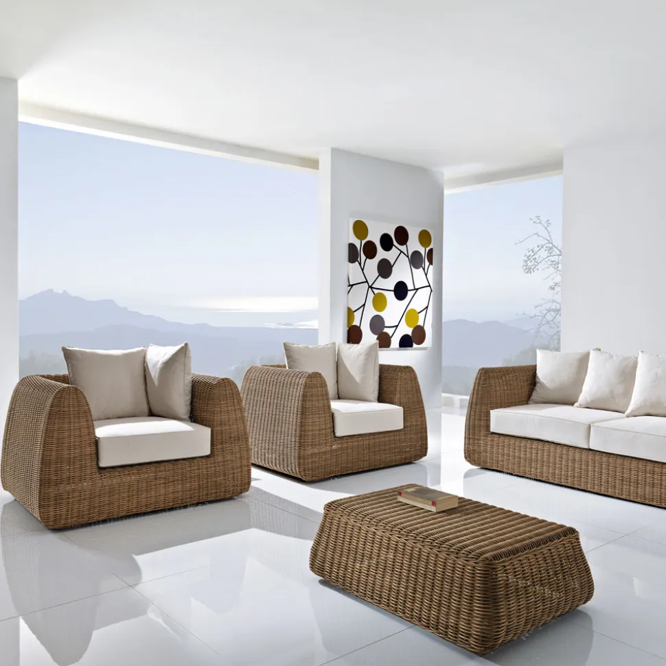 Poltrona da Esterno in Polyrattan Intrecciato - Charlie