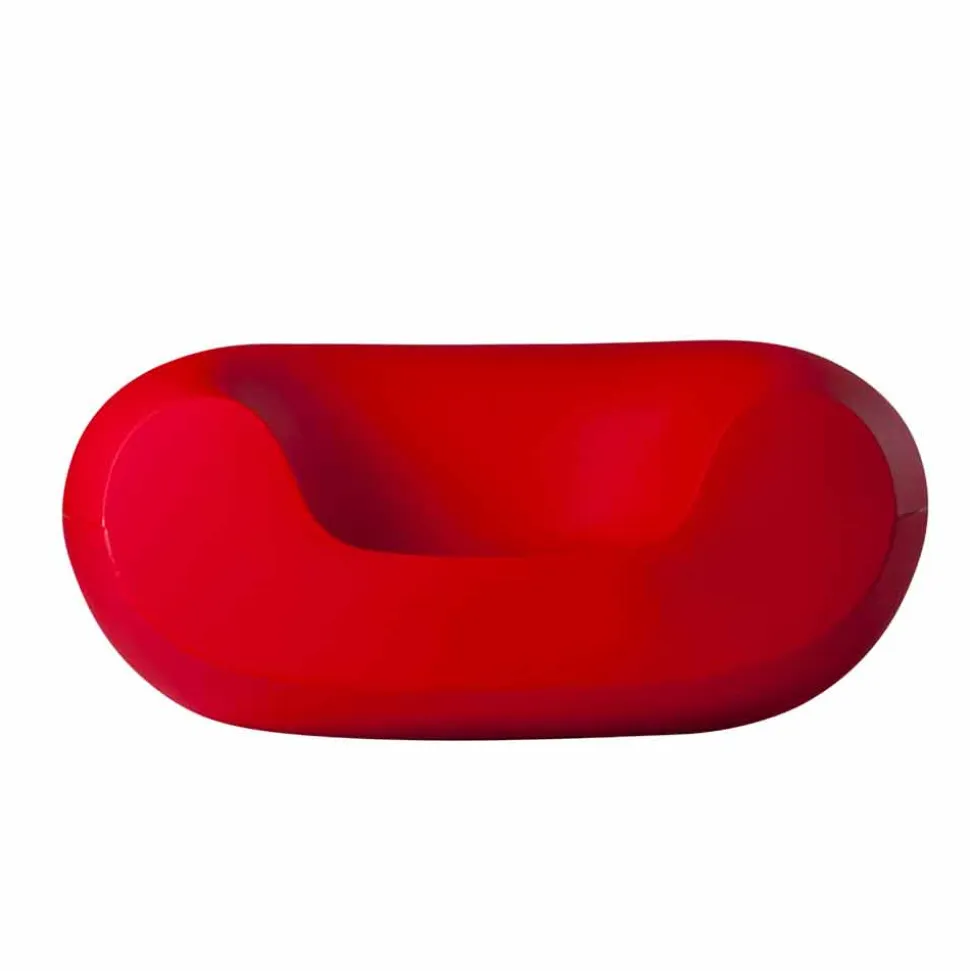 Poltrona da giardino colorata moderna Slide Chubby, fatta in Italia