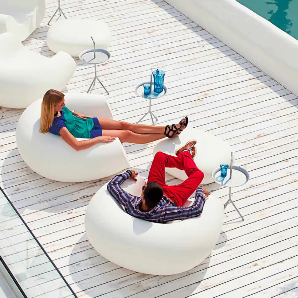 Poltrona da giardino colorata moderna Slide Chubby, fatta in Italia