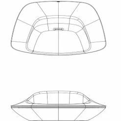 Poltrona da giardino design moderno in polietilene Ufo by Vondom