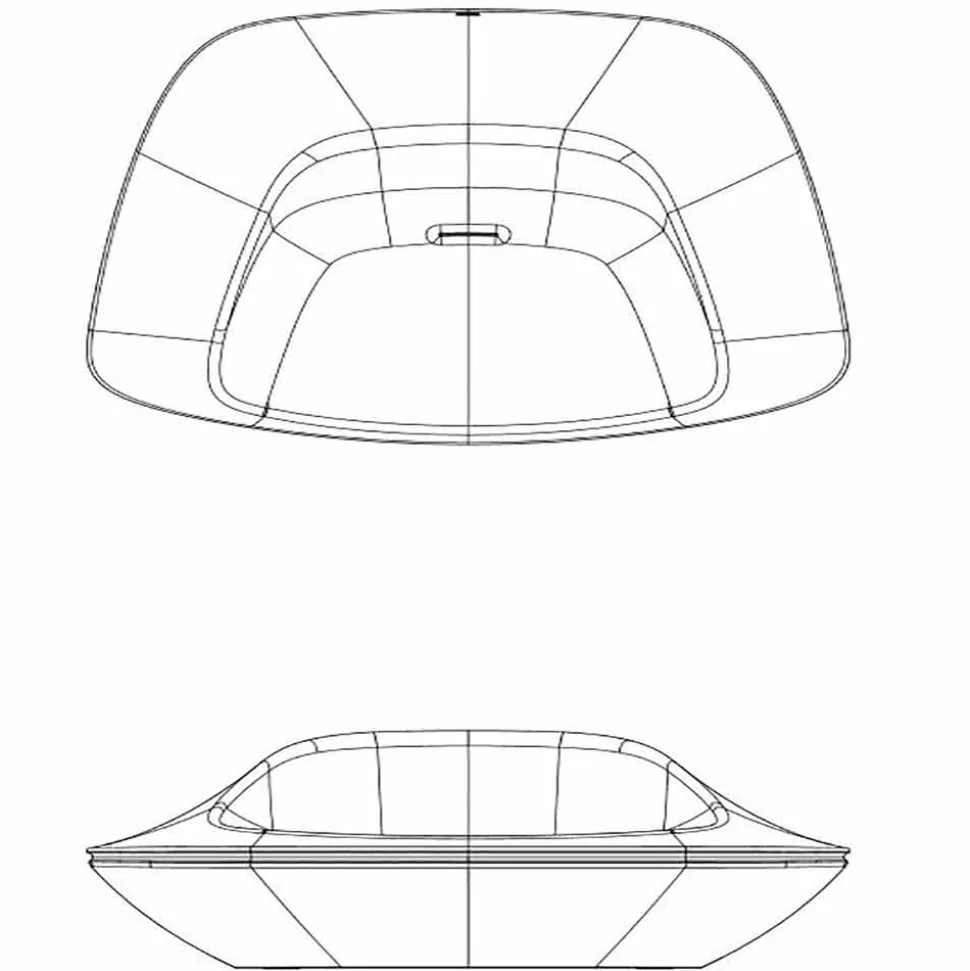 Poltrona da giardino design moderno in polietilene Ufo by Vondom