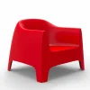 Poltrona da giardino di design Solid by Vondom, in polipropilene, 4 pezzi