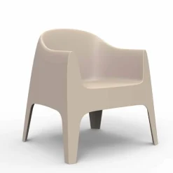Poltrona da giardino impilabile Solid by Vondom, in polipropilene, 4 pezzi