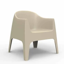 Poltrona da giardino impilabile Solid by Vondom, in polipropilene, 4 pezzi
