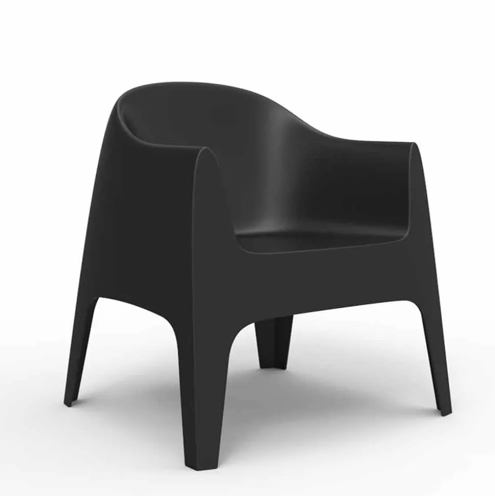 Poltrona da giardino impilabile Solid by Vondom, in polipropilene, 4 pezzi