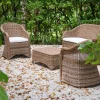 Poltrona da Giardino in Alluminio e Intreccio in Polyrattan - Melina