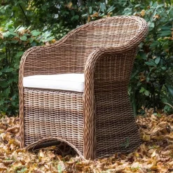 Poltrona da Giardino in Alluminio e Intreccio in Polyrattan - Melina