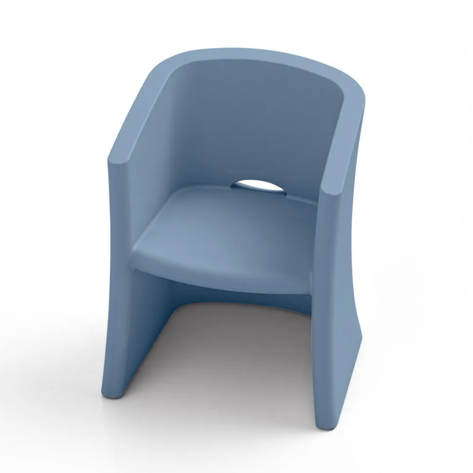 Poltrona da Giardino in Polietilene con Braccioli Made in Italy - Perez