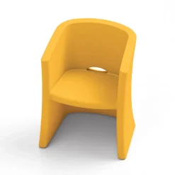 Poltrona da Giardino in Polietilene con Braccioli Made in Italy - Perez