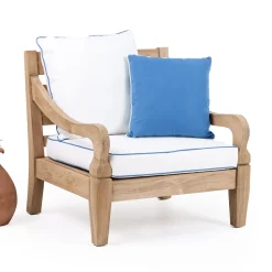Poltrona da Giardino in Teak Naturale Spazzolato - Artes