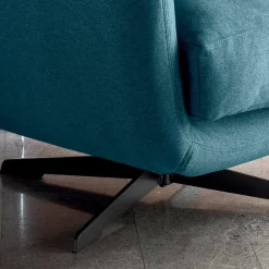 Poltrona da Salotto con Base a Scelta Girevole o Fissa Made in Italy - Ironico