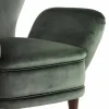 Poltrona da salotto imbottita design classico, L78xP75cm, Benny