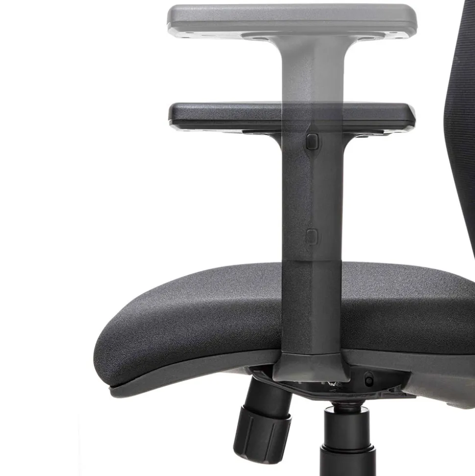 Poltrona da Ufficio Girevole con Alzata a Gas in Tessuto Tecnico e Rete - Office