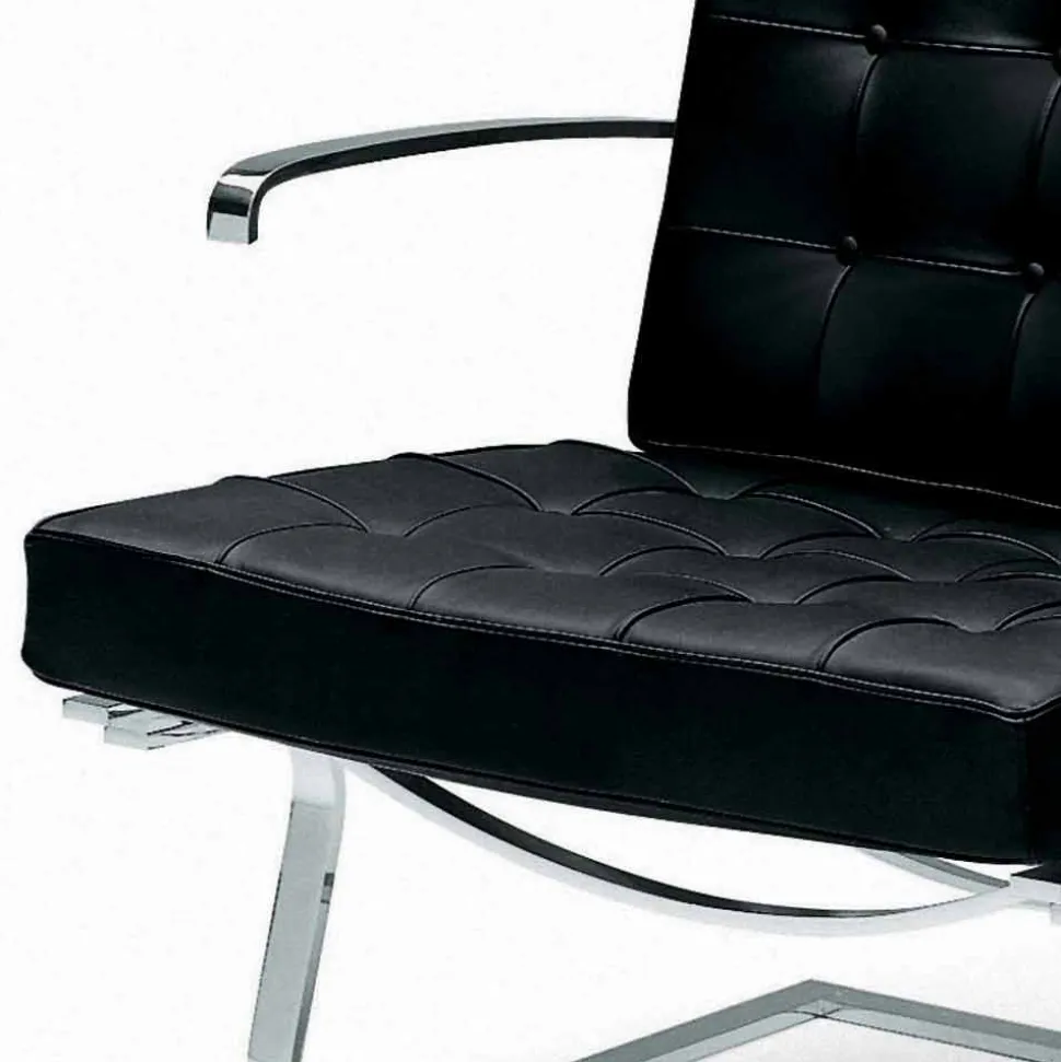 Poltrona da Ufficio in Pelle con Struttura in Acciaio Made in Italy - Speranza