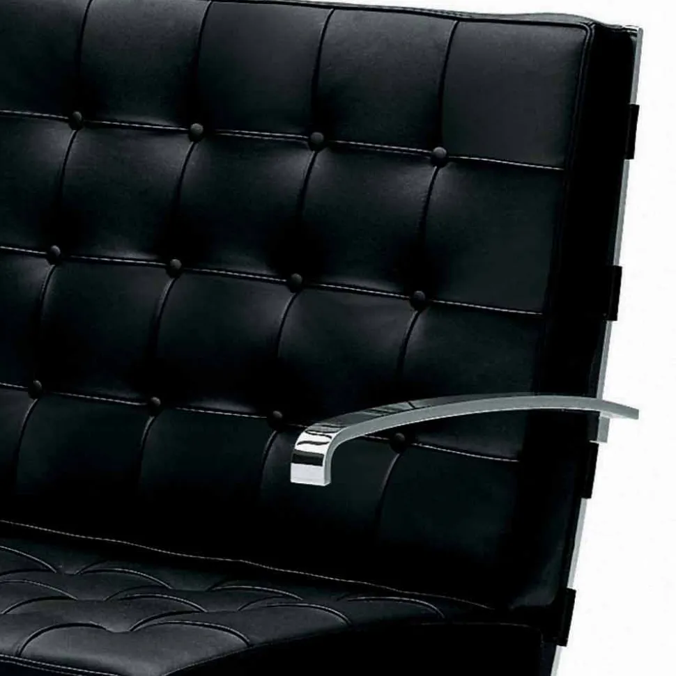 Poltrona da Ufficio in Pelle con Struttura in Acciaio Made in Italy - Speranza