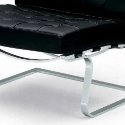 Poltrona da Ufficio in Pelle con Struttura in Acciaio Made in Italy - Speranza