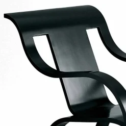 Poltrona Design in Multistrato Nero o Finitura Betulla Made in Italy - Galatea