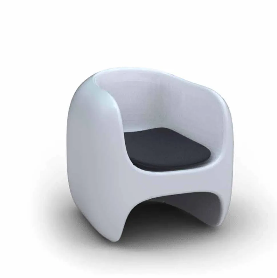 Poltrona Design Moderno Apple Made in Italy