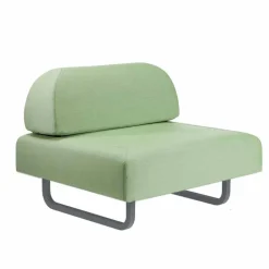 Poltrona di Design da Esterno in Metallo e Tessuto Made in Italy - Selia