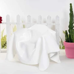 Poltrona di design moderno in plexiglass bianco Paris, made in Italy