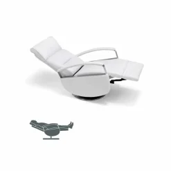 Poltrona girevole a 2 motori design moderno made in Italy Cassia